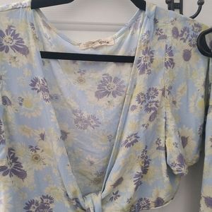 Rewind brand crop top and skirt set